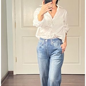 Tricot Comme des Garçons white 100% cotton Button Down Shirt